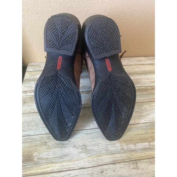 Durango Kid’s 8” Western Cowboy Boots DBT0170 Brown Mid-Calf Straps 2016 Size 4M - Picture 10 of 11